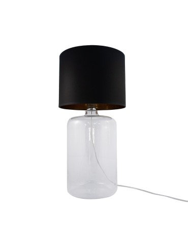 Zuma Line AMARSA table transparent base lampshade black and gold 1xE27 5508BKGO - product 2