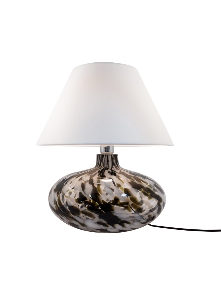 Table lamps with lampshade - Zuma Line ADANA KREZLE 1xE27 5524WH table lamp. - product kolory-swiatla.pl 1