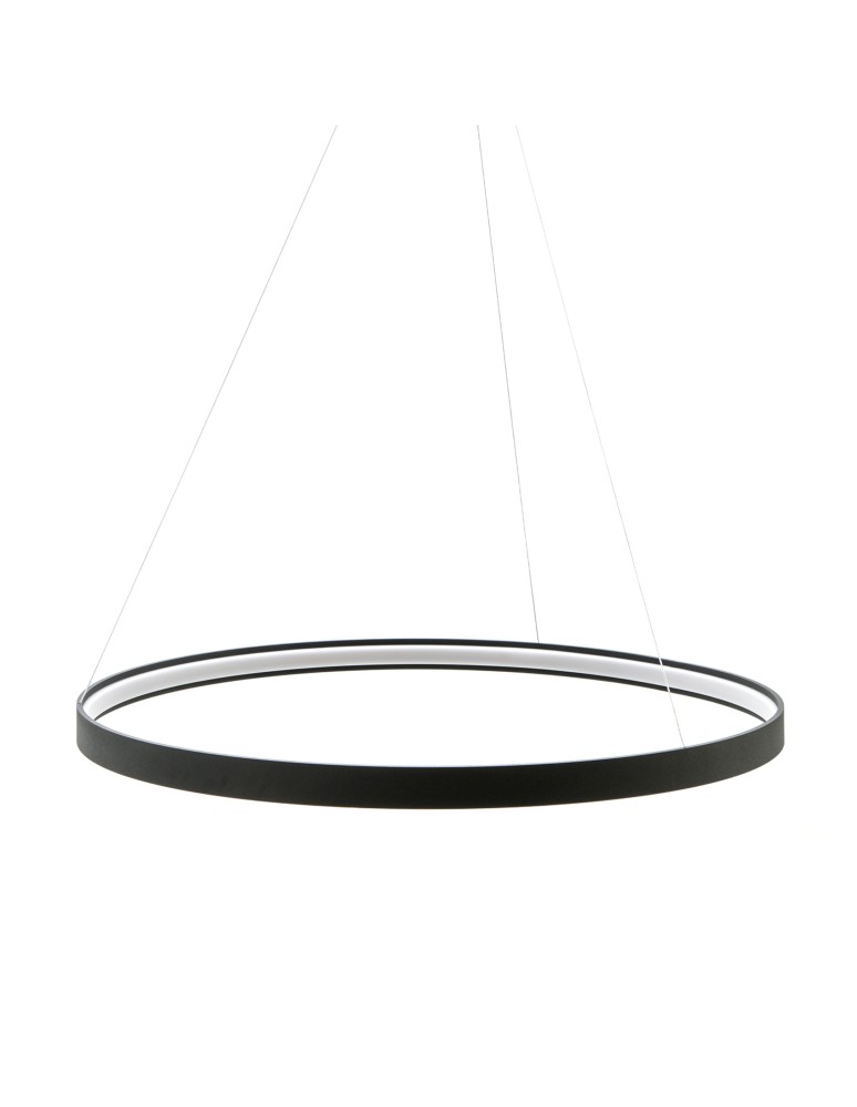 Pendant lamps circles - Zuma Line Pendant CIRCLE LED 70W 3000K dia 110cm wire length 250cm LA0722/1 - BK. - product kolory-swiatla.pl 4