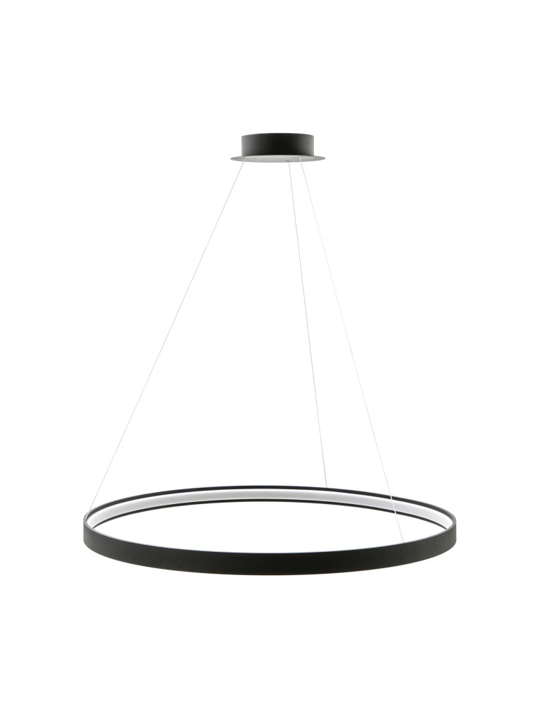 Pendant lamps circles - Zuma Line Pendant CIRCLE LED 70W 3000K dia 110cm wire length 250cm LA0722/1 - BK. - product kolory-swiatla.pl 3