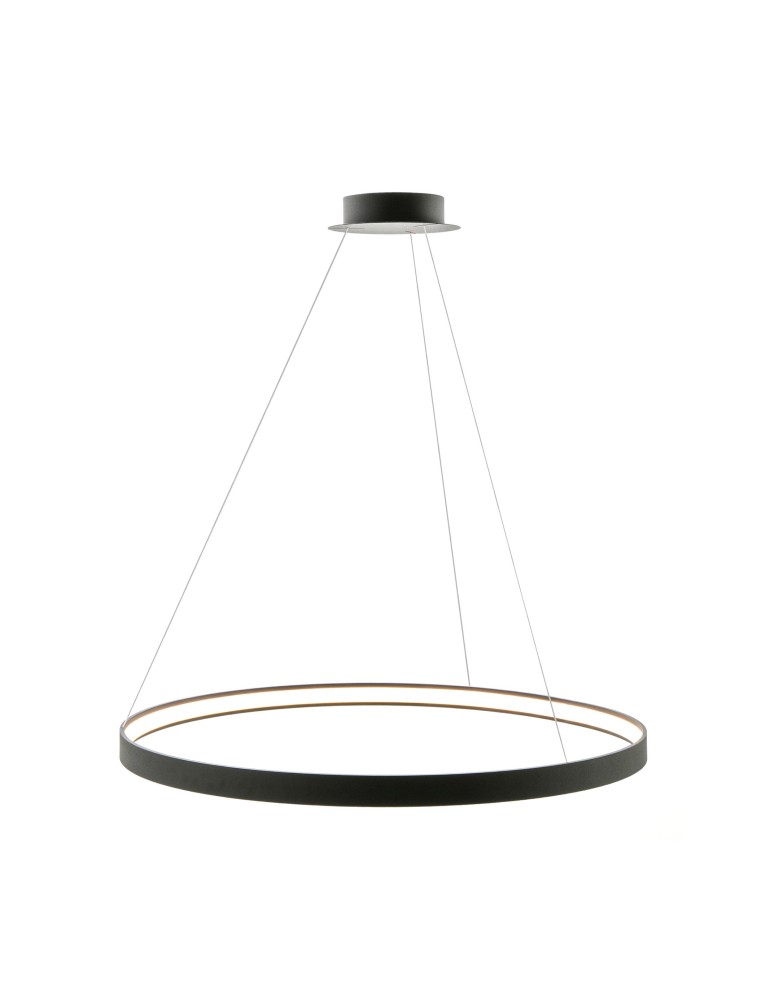 Pendant lamps circles - Zuma Line Pendant CIRCLE LED 70W 3000K dia 110cm wire length 250cm LA0722/1 - BK. - product kolory-swiatla.pl 1