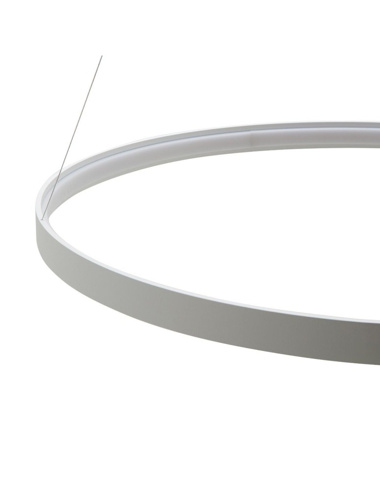 Pendant lamps circles - Zuma Line Pendant CIRCLE LED 70W 3000K 110cm cable length 250cm LA0717/1 - WH. - product kolory-swiatla.pl 3