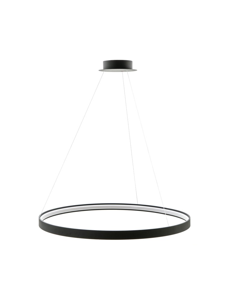 Pendant lamps circles - Zuma Line Pendant CIRCLE LED 50W 3000K dia 78cm cable length 250cm LA0721/1 - BK. - product kolory-swiatla.pl 2