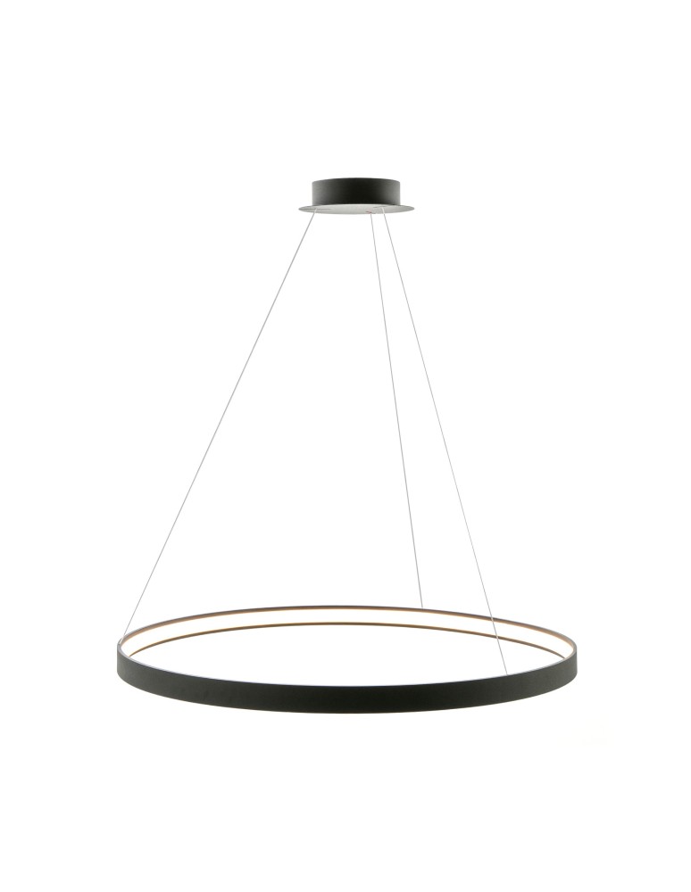 Pendant lamps circles - Zuma Line Pendant CIRCLE LED 50W 3000K dia 78cm cable length 250cm LA0721/1 - BK. - product kolory-swiatla.pl 1