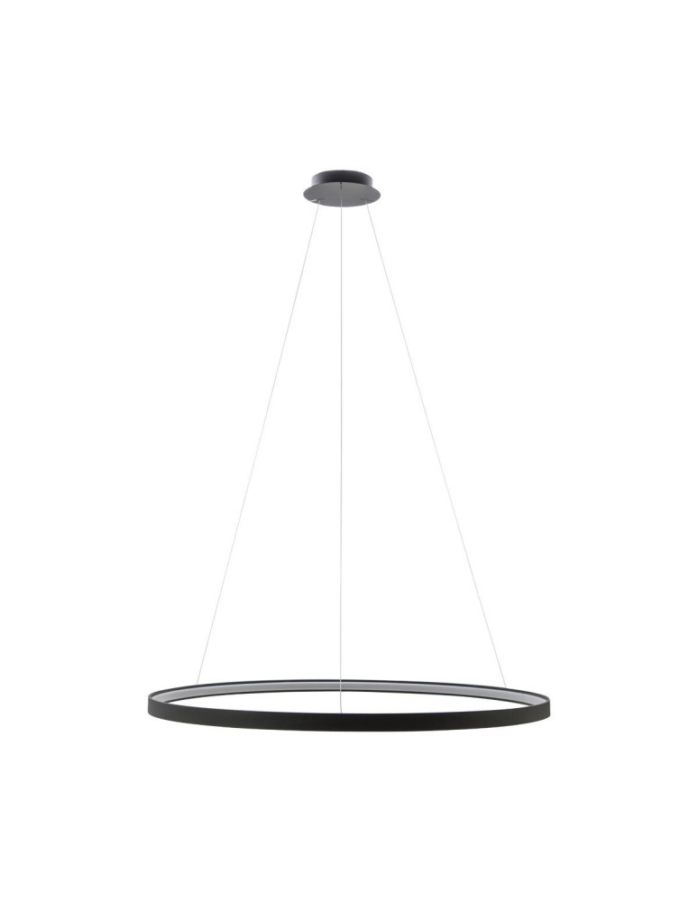 Pendant lamps circles - Zuma Line Pendant CIRCLE LED 50W 3000K dia 78cm cable length 250cm LA0721/1 - BK. - product kolory-swiatla.pl 3