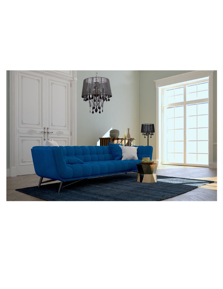 Glamour table lamps - Light Prestige Mona desk lamp black 3xE14 black LP-5005/1T black - product kolory-swiatla.pl 3