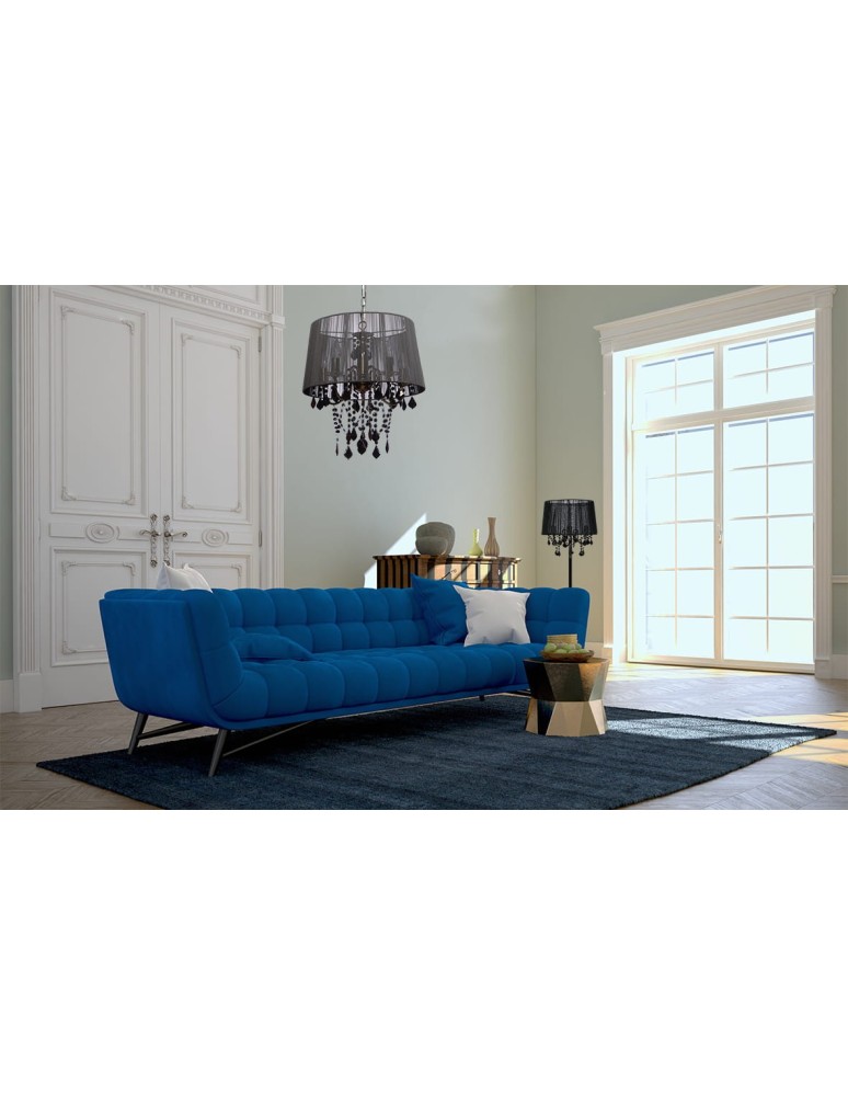 Wall lamps with lampshade - Light Prestige Mona wall lamp black 1xE14 black LP-5005/1W black - product kolory-swiatla.pl 3