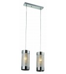 Double pendant lamps - Light Prestige Monte 2 pendant 2xE27 silver, transparent LP-1305/2P - product 1