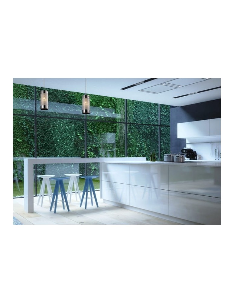 Double pendant lamps - Light Prestige Monte 2 pendant 2xE27 silver, transparent LP-1305/2P - product kolory-swiatla.pl 3