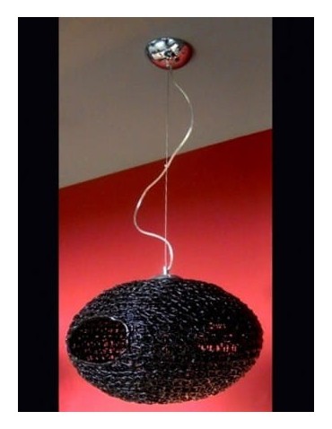 Light Prestige Neste wisząca czarna 1xE27 czarny, srebrny LP-1802/1P czarna - produkt 2