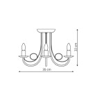 Chandelier chandeliers - Light Prestige Pearl 3 pendant black 3xE14 black LP-020/3P black - product 3