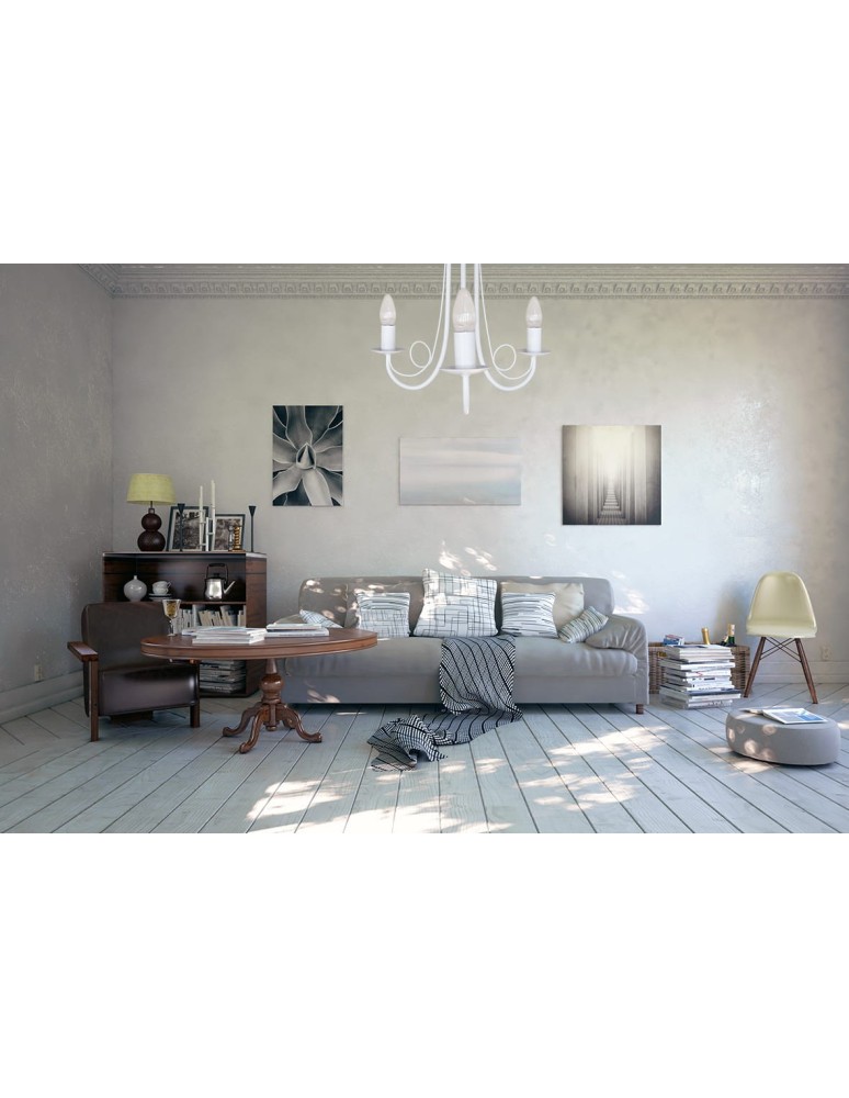 Chandelier chandeliers - Light Prestige Pearl 3 pendant black 3xE14 black LP-020/3P black - product kolory-swiatla.pl 5