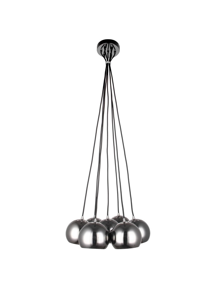 Pendant lamps - Light Prestige Punto 7 pendant 7xE14 graphite LP-22872/7P graphite - product kolory-swiatla.pl 1