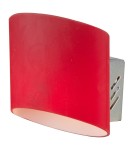 Wall lamps - Light Prestige Zaragoza wall lamp red 1xG9 white, silver LP-B 1111/1 red. - product 1