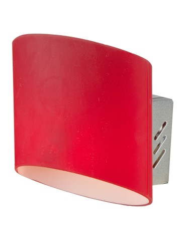 Light Prestige Zaragoza wall lamp red 1xG9 white, silver LP-B 1111/1 red.