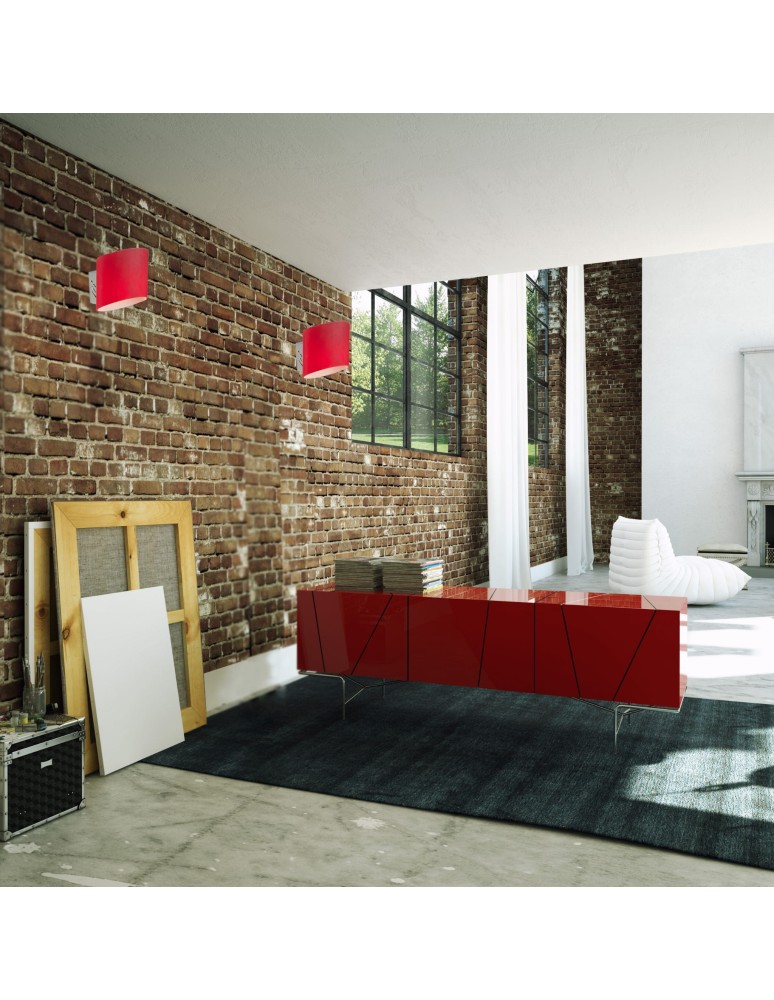 Wall lamps - Light Prestige Zaragoza wall lamp red 1xG9 white, silver LP-B 1111/1 red. - product kolory-swiatla.pl 3