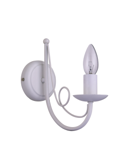 Light Prestige Pearl wall lamp white 1xE14 white LP-020/1W white