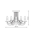 Chandelier chandeliers - Light Prestige Pearl 5 pendant black 5xE14 black LP-020/5P black - product 3