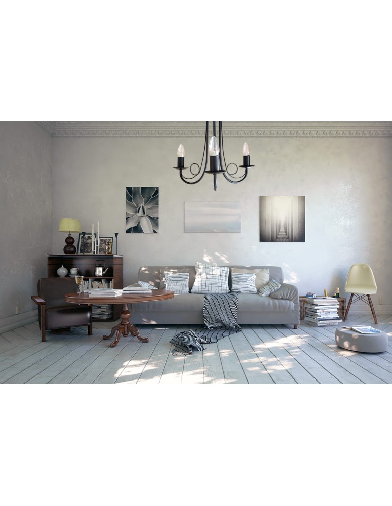Chandelier chandeliers - Light Prestige Pearl 5 pendant black 5xE14 black LP-020/5P black - product kolory-swiatla.pl 8