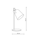 Classic table lamps - Light Prestige Siri desk white 1xE27 white LP-4227/1T WHT - product 2