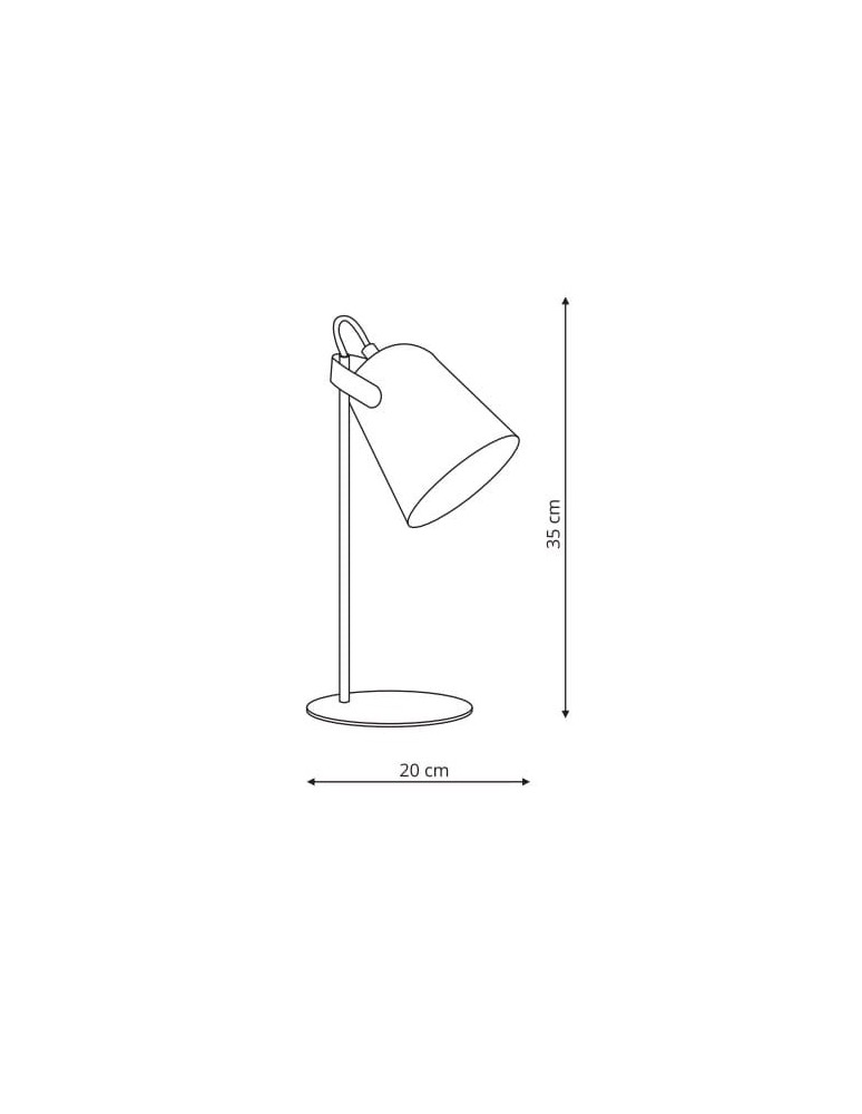 Classic table lamps - Light Prestige Siri desk white 1xE27 white LP-4227/1T WHT - product kolory-swiatla.pl 2