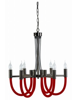 Light Prestige Como wisząca czarna 6xE14 Czarny/Nikiel LP-90103/6P BK - produkt 2