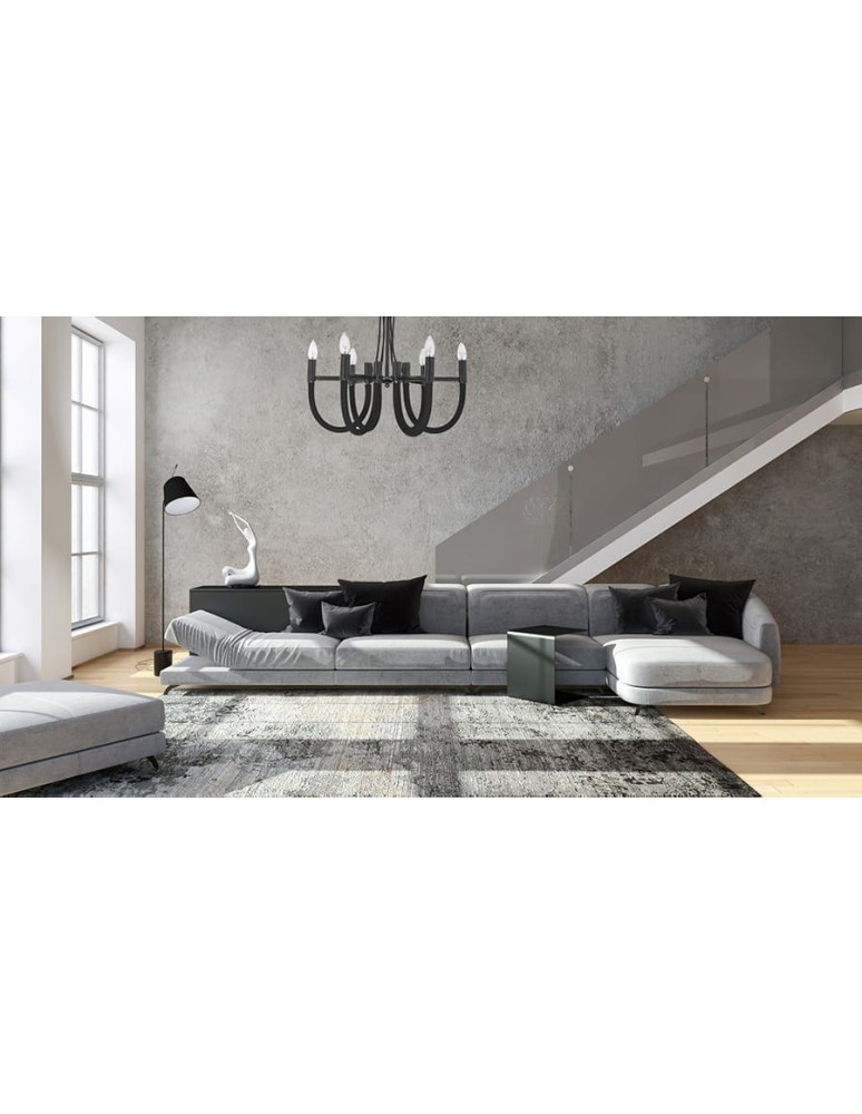 Chandelier chandeliers - Light Prestige Como pendant black 6xE14 Black/Nickel LP-90103/6P BK - product kolory-swiatla.pl 4