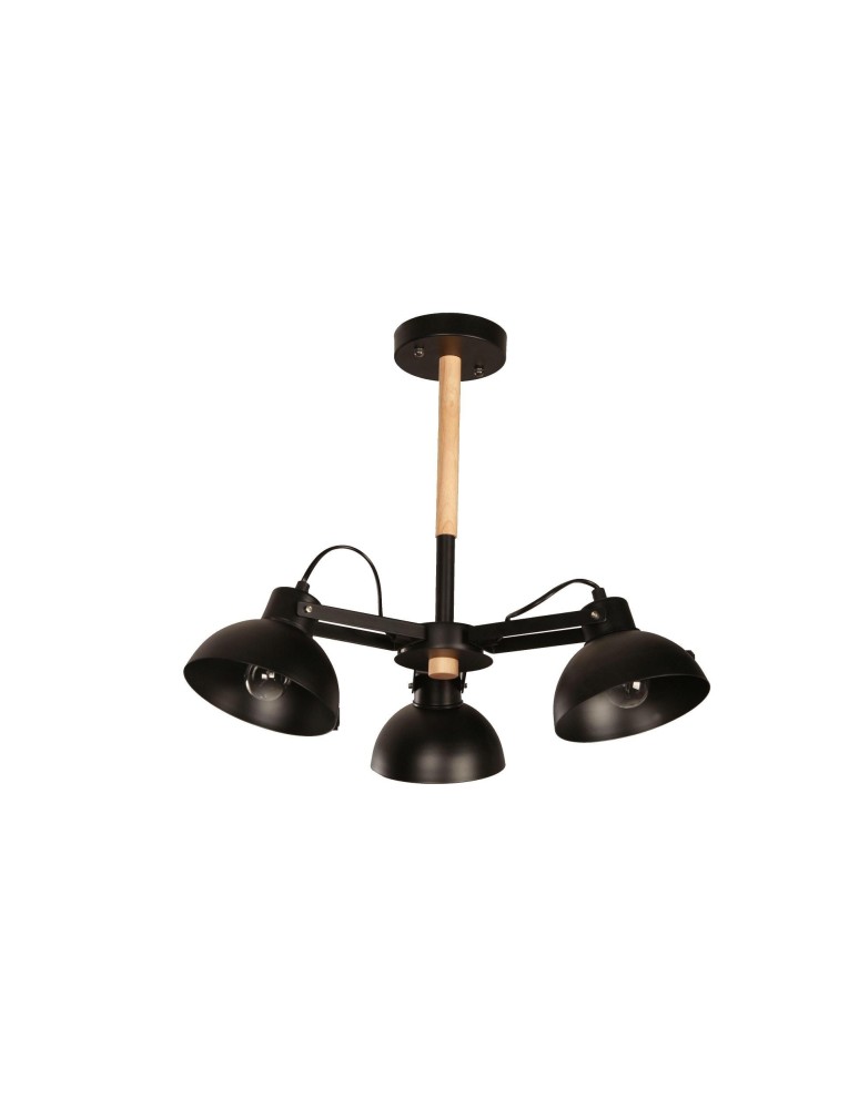 Pendant lamps - Light Prestige Terme 5 pendant E27 black, wood LP-4404/5P - product kolory-swiatla.pl 2