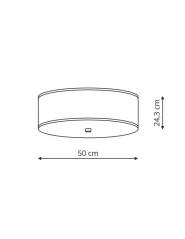 Light Prestige Girona plafond white 50cm E27 white LP-2190/3C-50 WH - product 2