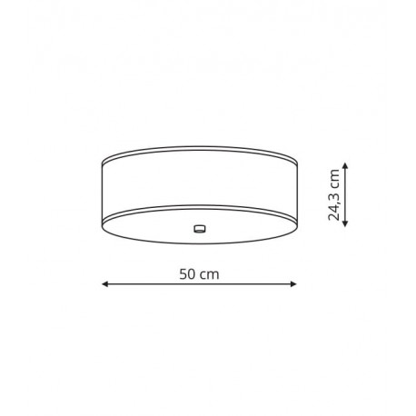 Light Prestige Girona plafon biały 50cm E27 biały LP-2190/3C-50 WH