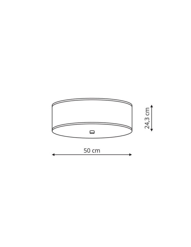 Ceiling lamps - Light Prestige Girona plafond white 50cm E27 white LP-2190/3C-50 WH - product kolory-swiatla.pl 2