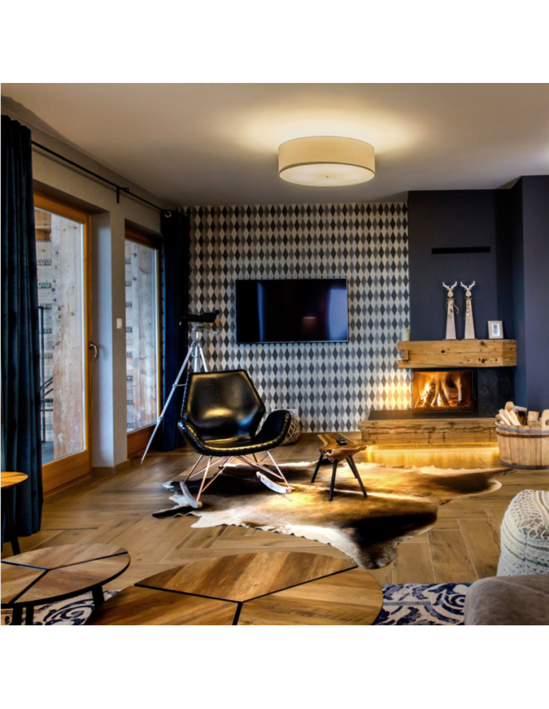 Ceiling lamps - Light Prestige Girona plafond white 50cm E27 white LP-2190/3C-50 WH - product kolory-swiatla.pl 3