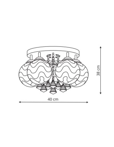 Light Prestige Sada 5 plafond E14 white, silver LP-119/5C - product 2