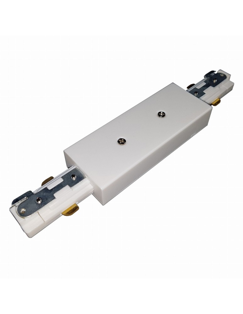 Accessories for 1 phase busbars - Light Prestige Central power supply for busbars 1F white white LP-555-S-WH - product kolory-swiatla.pl 1