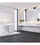 Bathroom wall lamps - Light Prestige Isla medium black wall lamp with IP44 4000K LED black GS-LWB-12W BK - product 3