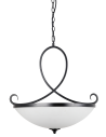 Light Prestige Cuneo pendant E27 white, black LP-2322/3P
