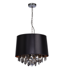 Pendant lamps with lampshade - Light Prestige VIGO pendant black E27 black, gold LP-0412/1P BK - product 1