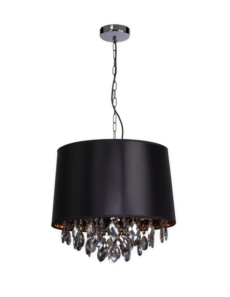 Pendant lamps with lampshade - Light Prestige VIGO pendant black E27 black, gold LP-0412/1P BK - product kolory-swiatla.pl 1