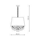 Pendant lamps with lampshade - Light Prestige VIGO pendant black E27 black, gold LP-0412/1P BK - product 2
