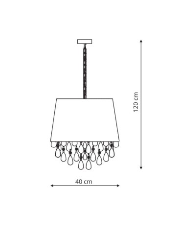 Light Prestige VIGO pendant black E27 black, gold LP-0412/1P BK - product 2