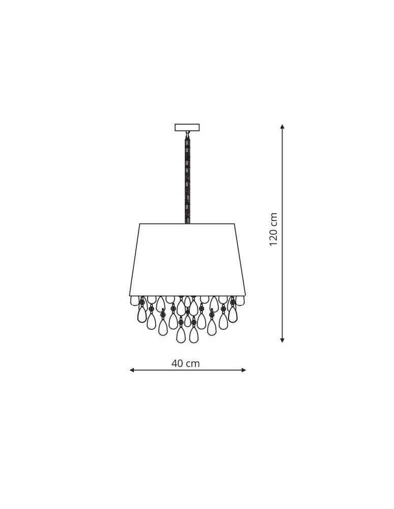 Pendant lamps with lampshade - Light Prestige VIGO pendant black E27 black, gold LP-0412/1P BK - product kolory-swiatla.pl 2