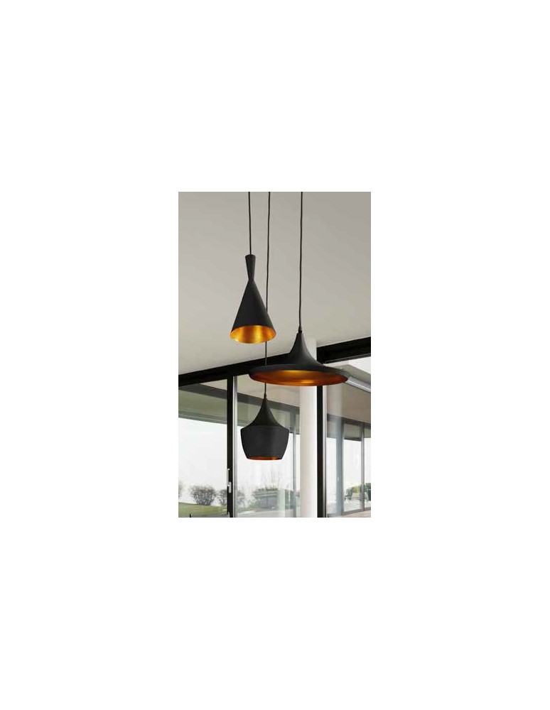 Pendant lamps - Azzardo MIX BLACK/GOLD 3xE27 Pendant Black/Gold AZ1338 - product kolory-swiatla.pl 3