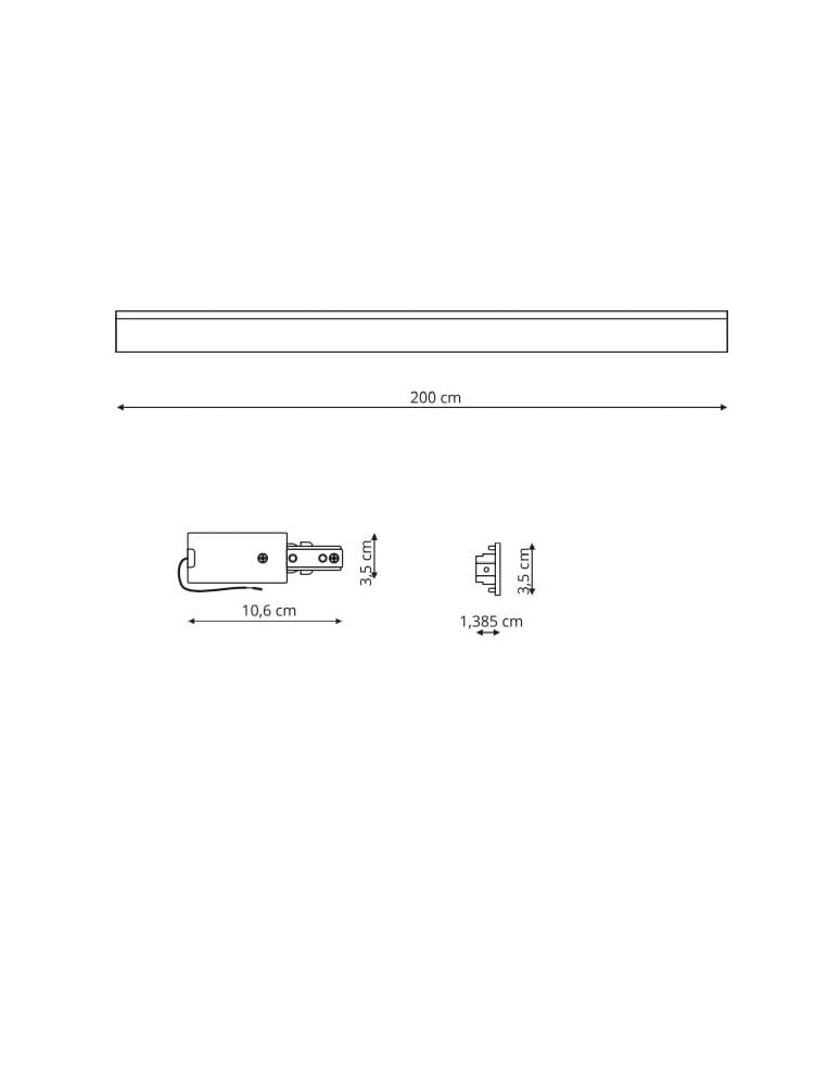 1 phase buses - Light Prestige 1F 2m chord cable black black LP-571/2M-S-BK - product kolory-swiatla.pl 2