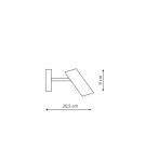 Adjustable wall lamps - Light Prestige Futuro 1 wall lamp white GU10 white LP-17001/1W WH - product 2