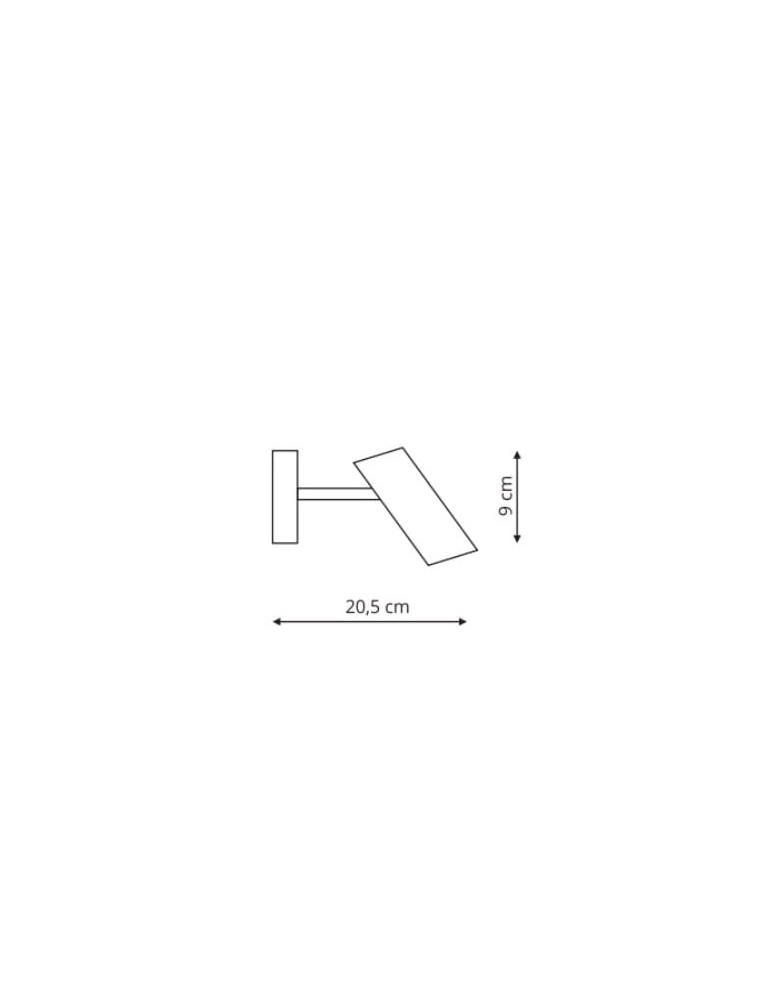 Adjustable wall lamps - Light Prestige Futuro 1 wall lamp black GU10 black LP-17001/1W BK - product kolory-swiatla.pl 2