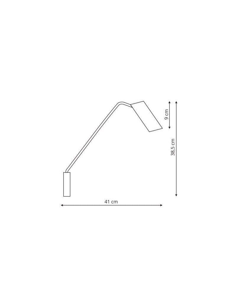 Wall lamps - Light Prestige Futuro 1 wall lamp white with GU10 extension arm white LP-17001/1WL WH - product kolory-swiatla.pl 2