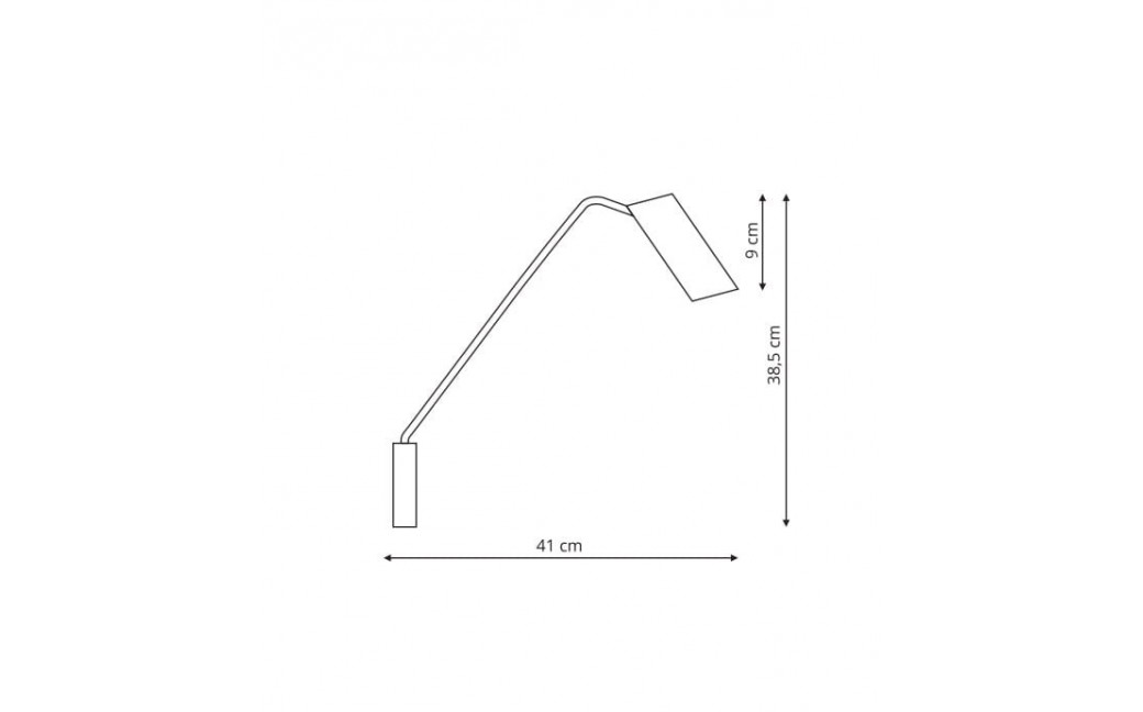 Light Prestige Futuro 1 kinkiet biały z wysięgnikiem GU10 biały LP-17001/1WL WH