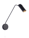Light Prestige Futuro 1 wall lamp black with GU10 extension arm black LP-17001/1WL BK