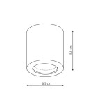 Hermetic ceiling luminaires - Light Prestige Faro surface-mounted luminaire white IP65 GU10 white LP-6510/1SM WH - product 2