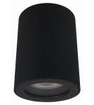 Hermetic ceiling luminaires - Light Prestige Faro surface-mounted luminaire black IP65 GU10 black LP-6510/1SM BK - product 1